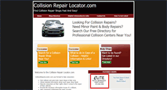 Desktop Screenshot of collisionrepairlocator.com